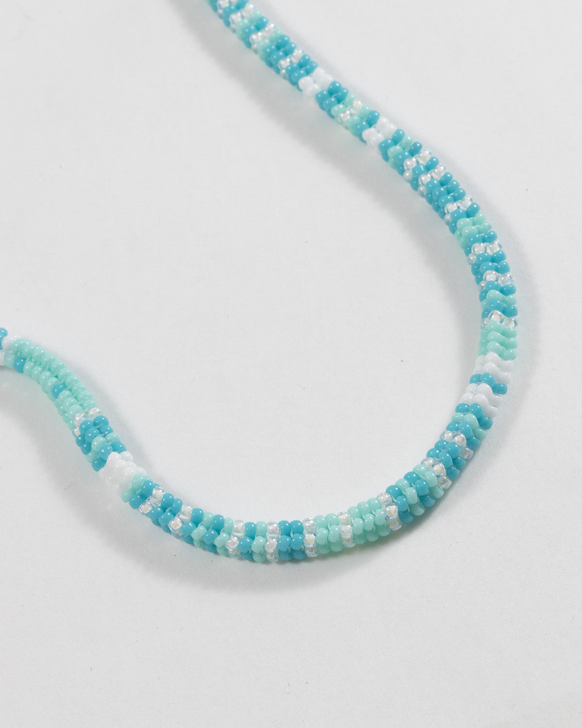 Collana Grecia con Perline Azzurre Turchese