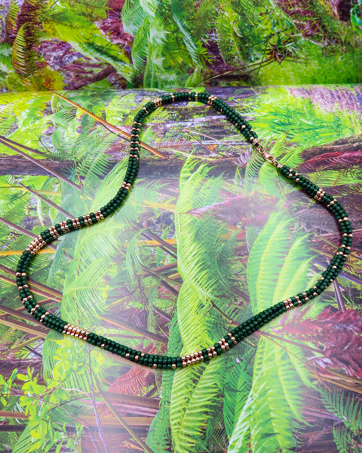 Collana Elsa con Perline Verdi