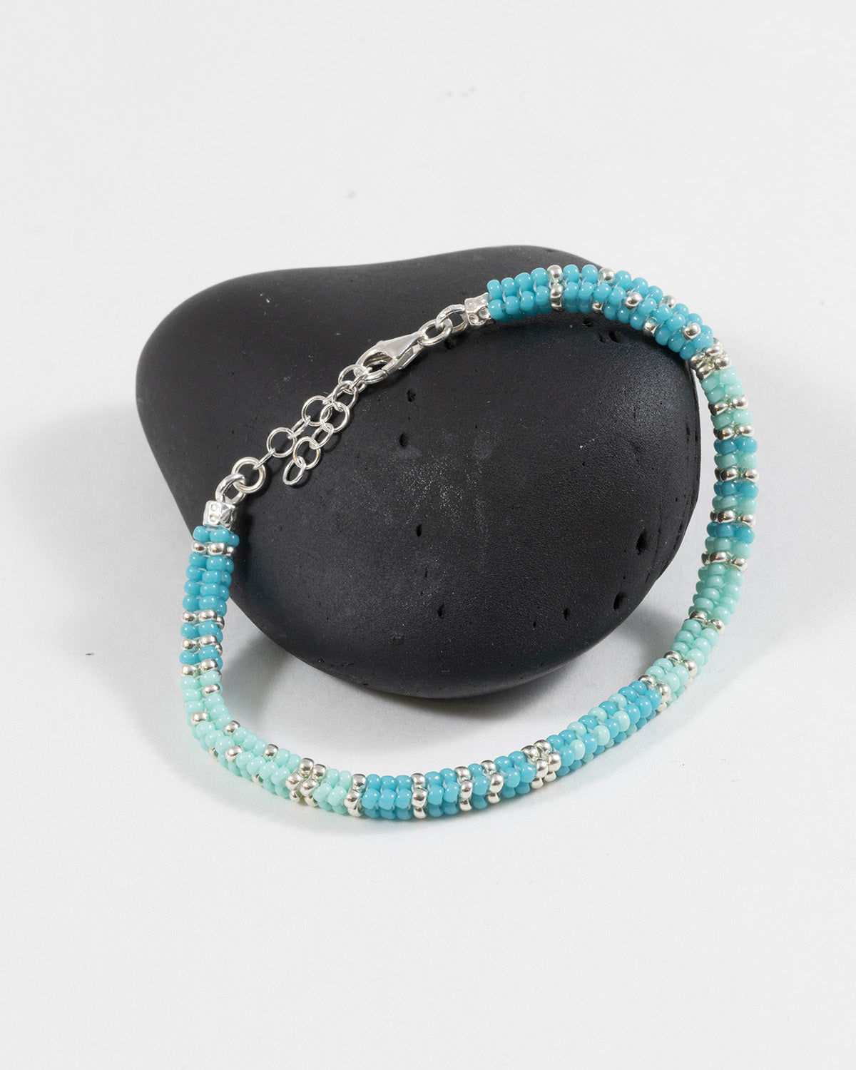 Collana Grecia con Perline Azzurre Turchese